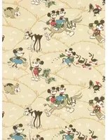Sanderson Carta da parati Mickey at the Farm - Butterscotch