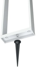 Paletto da giardino Solare Bianco con Sensore di Mov. 80cm serie VELA Colore Bianco Naturale 4.000K