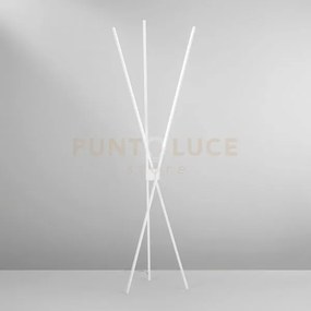 Piantana led shanghai bianca 31w 3990lm cct 3000k-4000k 49,5x49,5x1...