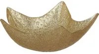 Ciotolina stella in vetro 12 cm oro natalizia