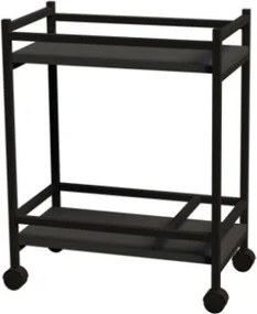 Carrello Portavivande Stile Industrial 60x34x76 Will Antracite