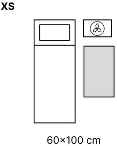 Tappeto lavabile grigio 80x50 cm - Vitaus