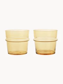 Bicchieri acqua in vetro soffiato Boya 2 pz