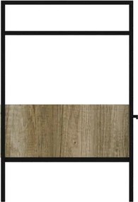 Cassetti in truciolare Alaqua COLAVENE L70xP50xH20 cm rovere naturale, per struttura in metallo