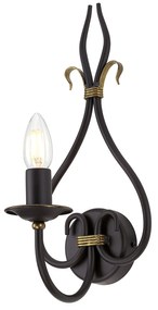 Applique Classica Windermere Metallo Ruggine Oro 1 Luce E14