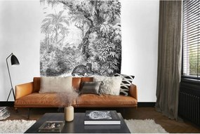 Fotomurale ESTA Giungla, bianco e nero 200X279 cm