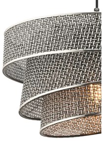 Lampadario a cavo COUPER 1xE27/60W/230V grigio/cromo lucido