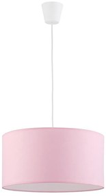 Lampadario a sospensione con filo RONDO KIDS 1xE27/15W/230V rosa