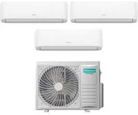 Climatizzatore Condizionatore Hisense Trial Split Inverter serie HI-COMFORT 9+12+12 con 4AMW81U4RJC R-32 Wi-Fi Integrato 9000+12000+12000