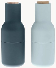 Set macina sale e pepe con coperchio in legno di faggio Bottle Grinder 2 pz