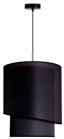 Duolla - Lampadario a sospensione con filo PARIGI 1xE27/15W/230V diametro 40 cm nero/oro