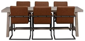 Tavolo da pranzo in rovere laccato opaco , 220 x 95 cm Brooklyn - Rowico