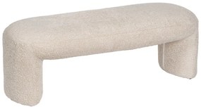 Panca beige in tessuto bouclé Suave - Ixia