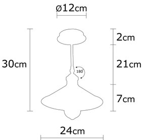 Lampadario su palo BERCESTE 1xE27/40W/230V