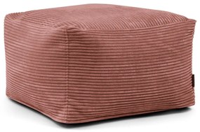 Puof a sacco color mattone con rivestimento in velluto a coste Softbox MooG – SLOWDOWN