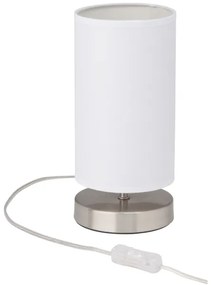 Brilliant - Lampada da tavolo CLARIE 1xE14/40W/230V cromo opaco/bianco