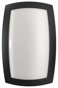 Applique Rettangolare Nera E27 da Parete e Soffitto IP54