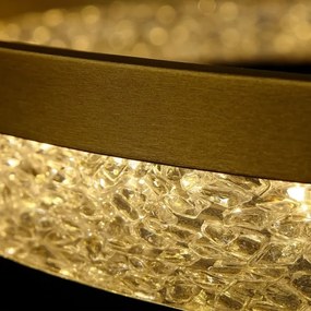 Lampadario LED sospeso con cavo GALA LED/25W/230V Ø 50 cm oro