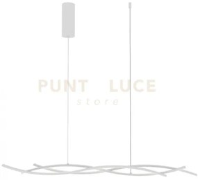 Lampadario a sospensione led kinetic bianca 40w 5100lm cct 3000k 40...