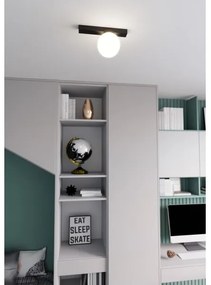 Plafoniera FIT 1xE14/10W/230V nero/bianco