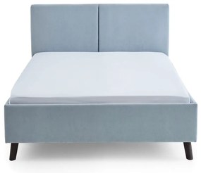 Letto matrimoniale imbottito azzurro con rete inclusa 140x200 cm Piano – Meise Möbel