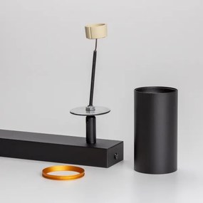 Brilagi - Faretto LED dimmerabile SELE 2xGU10/6,5W/230V nero/oro