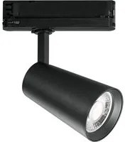 Faro LED KONE nero con adattatore trifase 24W 2400 Lumen 4000K (luce naturale)