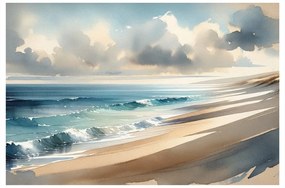 Quadro su tela – Pennellate di mare su tela