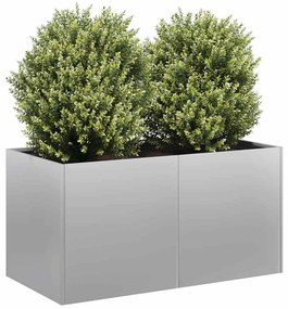Fioriera 80x40x40 Cm İn Acciaio Zincato /