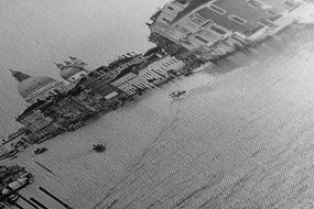 Quadro su tela – Famosi canali di Venezia in bianco e nero