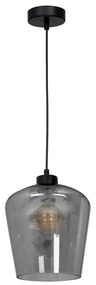Lampadario su filo SANTIAGO 1xE27/60W/230V nero