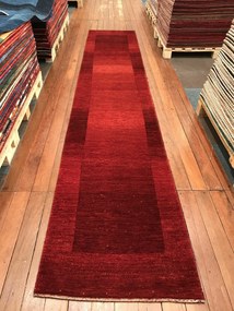 Loribaft Tappeto 440x80 Rosso (Iran) Annodato A Mano
