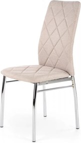 Sedia K309 in tessuto beige chiaro