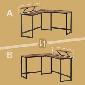 Scrivania angolare SOLEA nera