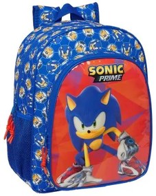 Zaino Scuola Sonic Prime Azzurro 32 x 38 x 12 cm
