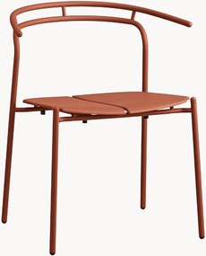 Sedia con braccioli da giardino in metallo Novo