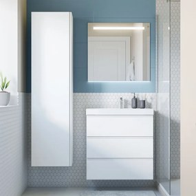 Mobile sottolavabo e lavabo Remix bianco matt L 75 x H 73 x P 46 cm 1 vasca 3 cassetti