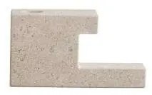 101 Copenhagen - Brick Candle Holder Low Limestone 101 Copenhagen