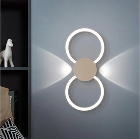 Eglo 902127 - Applique da parete LED VENTICELLO LED/20W/230V + LED/0,91W beige