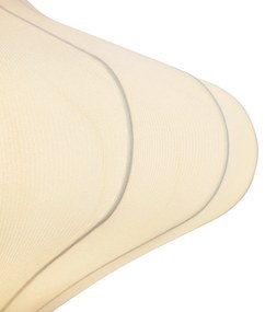 Lampada a sospensione Japandi beige 50cm 3 luci - Plu