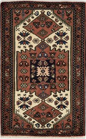 Shiraz Tappeto 130x80 (Iran) Annodato A Mano