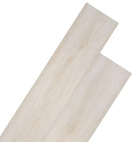 Listoni Pavimenti Non Autoadesivi Pvc 5,26m² 2mm Rovere Bianco /