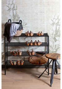 Scarpiera in metallo nero Ferro - WOOOD