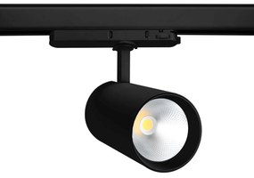 Faro LED 42W per Binario Trifase 38° + 60° Nero PHILIPS Xitanium CRI92 Colore Bianco Naturale 4.000K