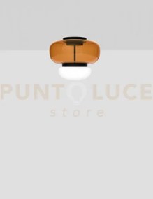 Faro lampada da soffitto p ambra scura bianco nero opaco 2 l2202  l...