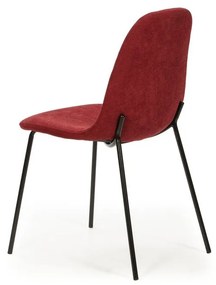 Set di sedie da pranzo rosse 4 pz Renne - Marckeric