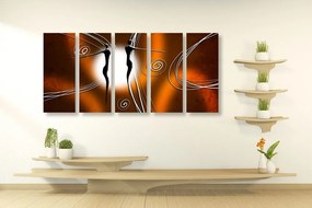 Quadri 5 pezzi – Amore etnico