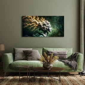Quadro su tela – Donna mistica con fulmini nei capelli