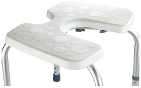 Sgabello da doccia Sgabello igienico bianco, 53 x 46 cm Secura - Wenko