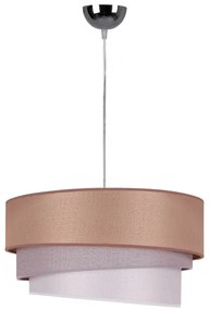 Duolla - Lampadario a sospensione con filo TRIO 1xE27/40W/230V diametro 45 cm marrone/grigio/argento